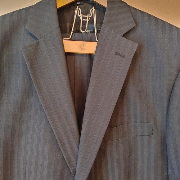 3 PC's Men's Business suit Blazer by Carlo Monza Couture Charcoal size 4… - Picture 2 of 14